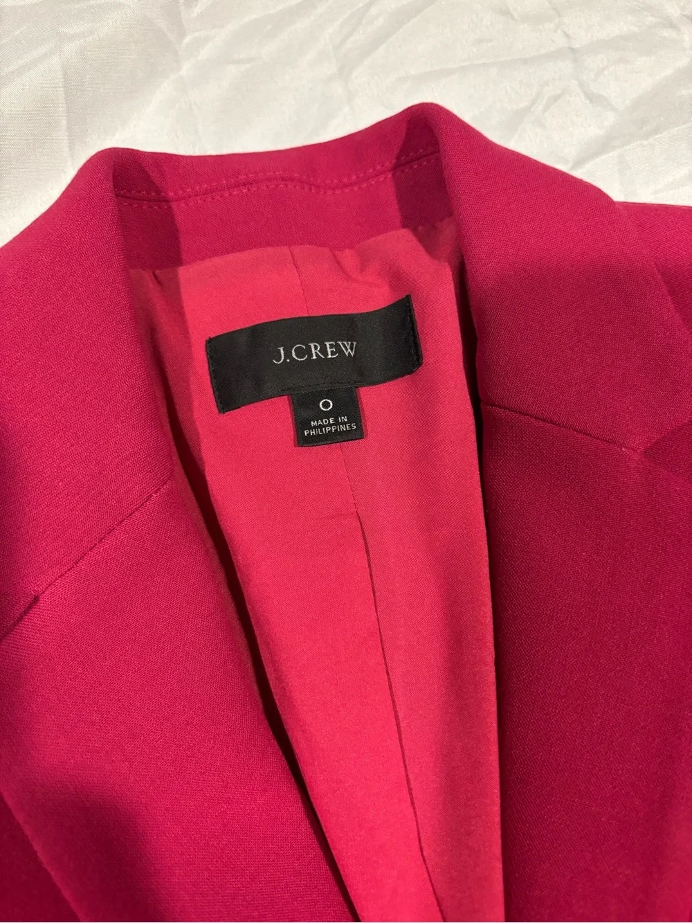 J. Crew Women's Bright Fuchsia Two-Button Blazer
